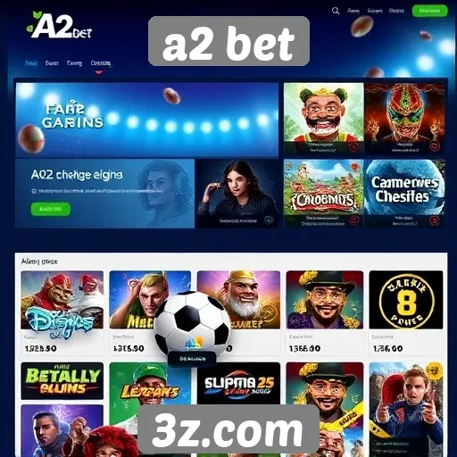 Variedade de jogos disponíveis na A2 Bet